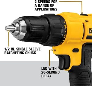 dewalt 20v max cordless drill review